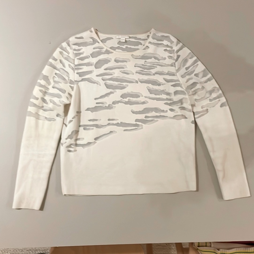 COS knit sweater with burnout lace detail